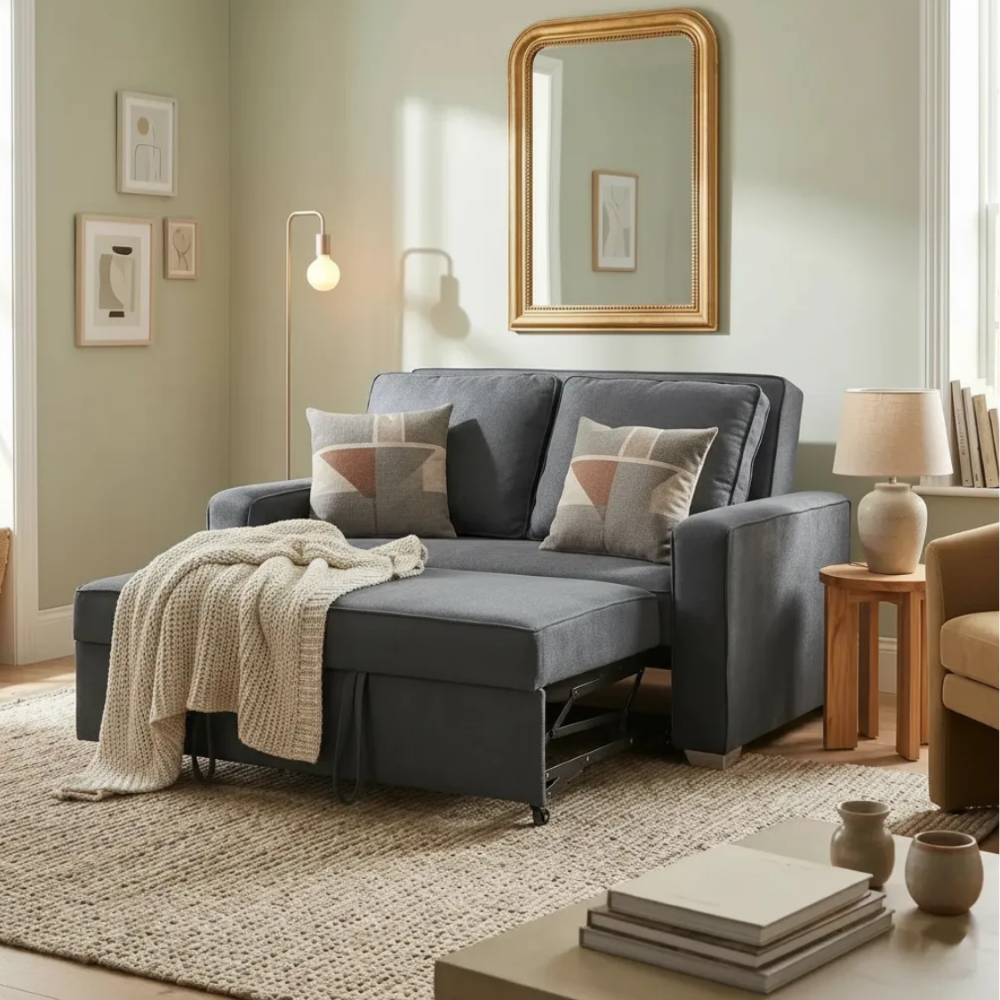 Sillón Sofa Cama Desplegable Moderno Color Gris 1000021675