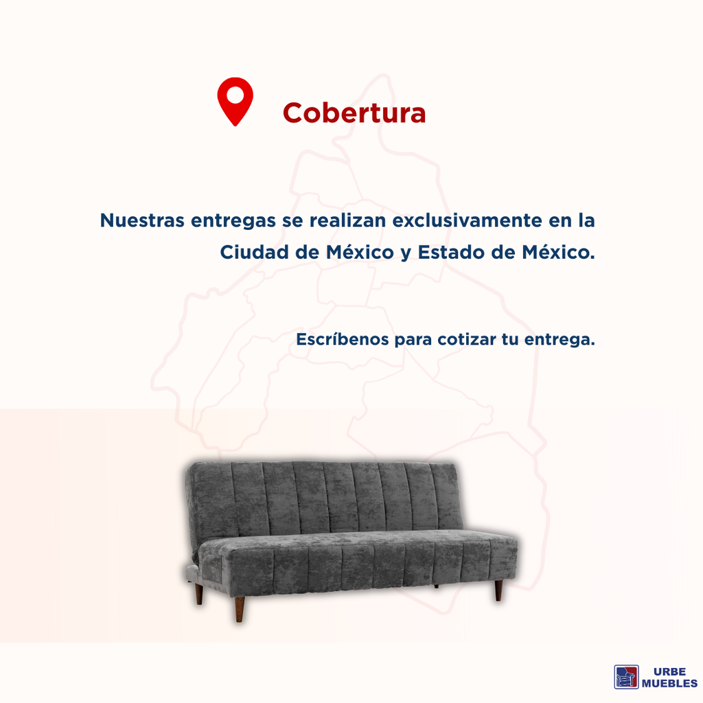 Sofa Cama Reclinable 3 Posiciones Kamakura Color Gris 1000021815