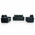 Sala Completa Jatziry 3-2-1 Moderna Color Negro 1000021847