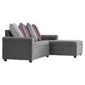 Sala Esquinera Lliyo con Chaise Longue Color Gris 1000021854