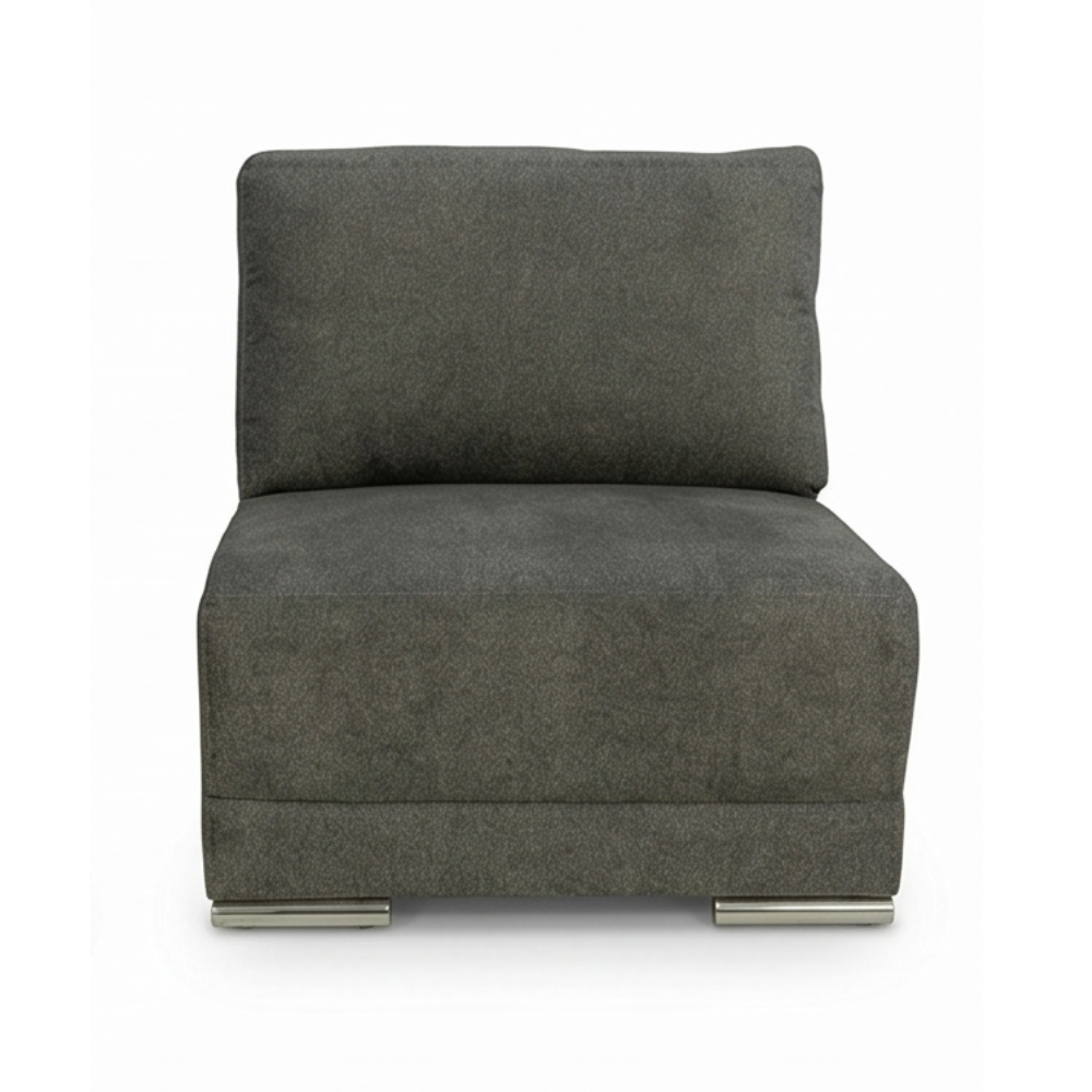 Sala Esquinera Moderna Valeto 4 Pzs Con Chaise Longue Gris 1000021950