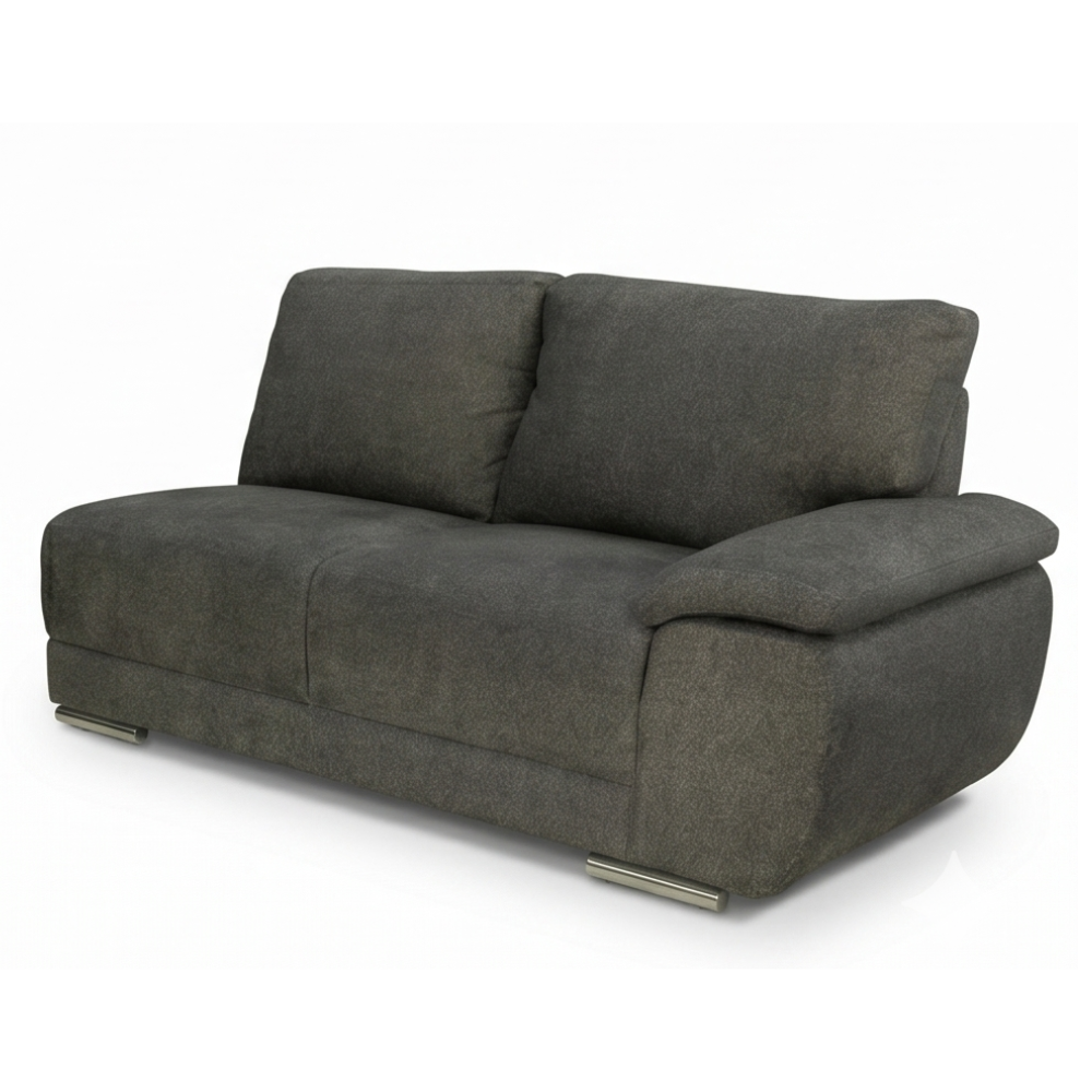 Sala Esquinera Moderna Valeto 4 Pzs Con Chaise Longue Gris 1000021950