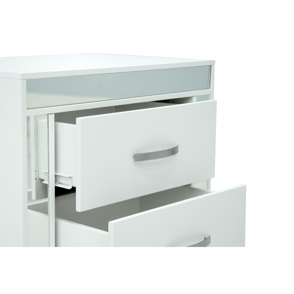 Recámara Completa King Size Cristal 6 piezas Color Blanco 1000023060