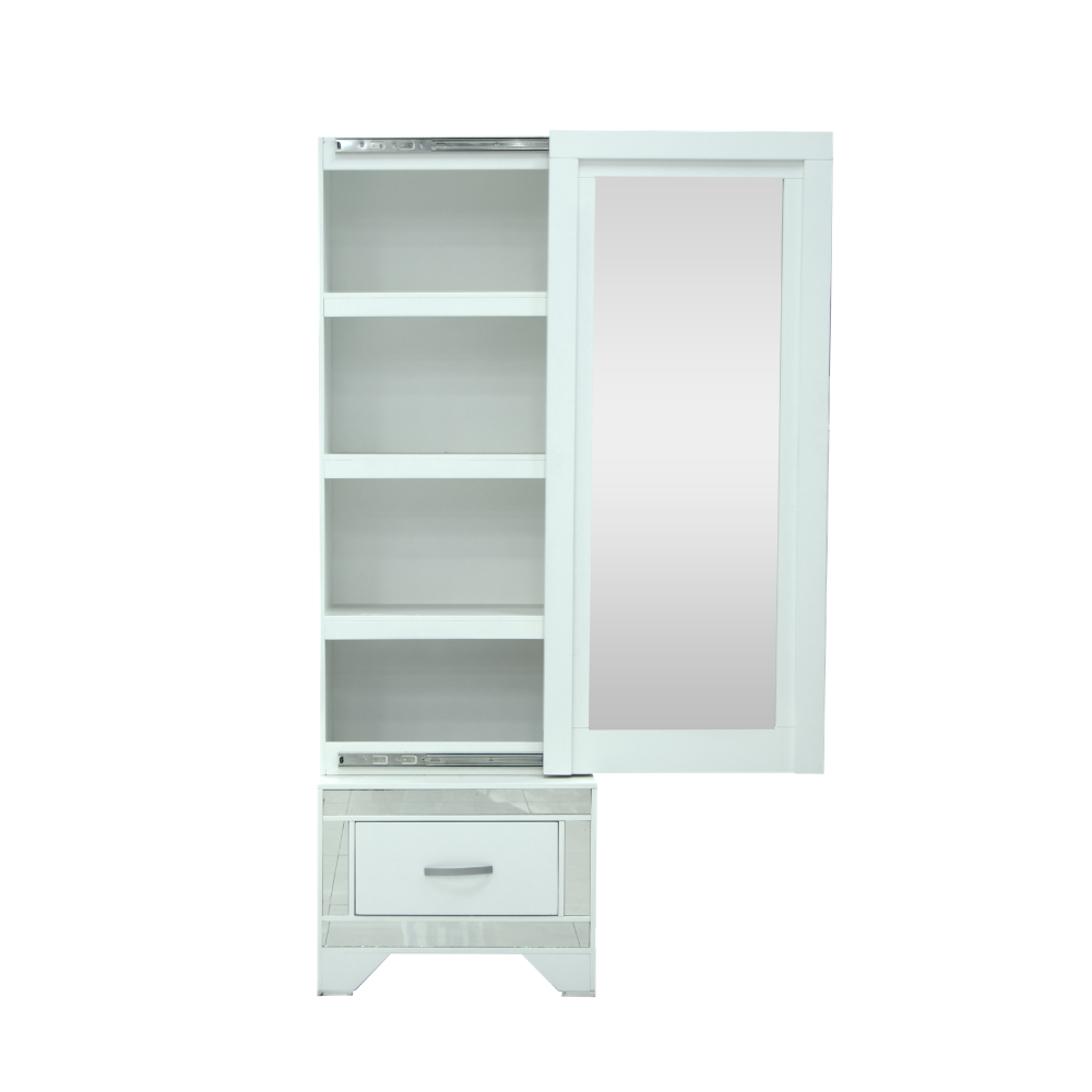 Recámara Completa King Size Cristal 6 piezas Color Blanco 1000023060