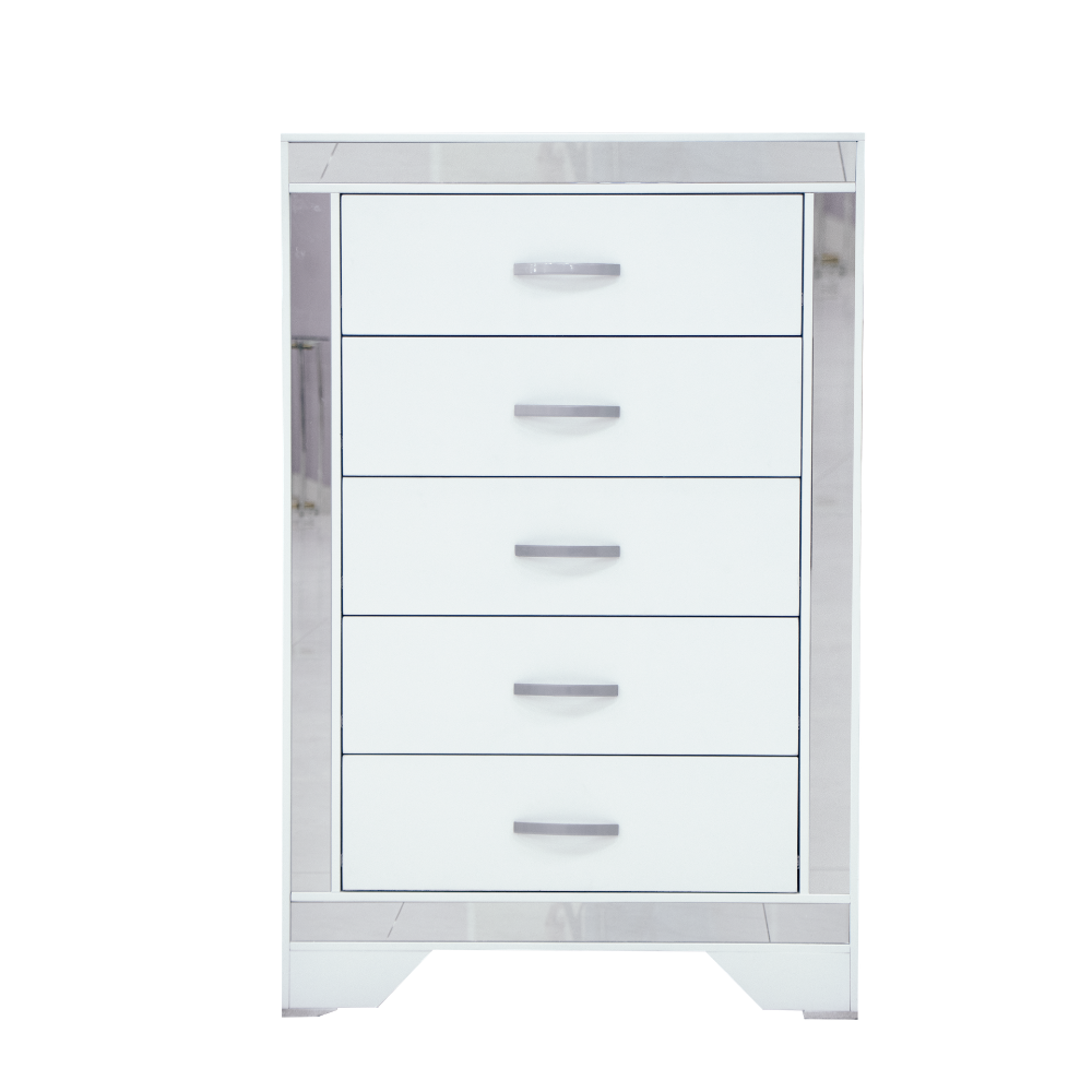 Recámara Completa King Size Cristal 6 piezas Color Blanco 1000023060