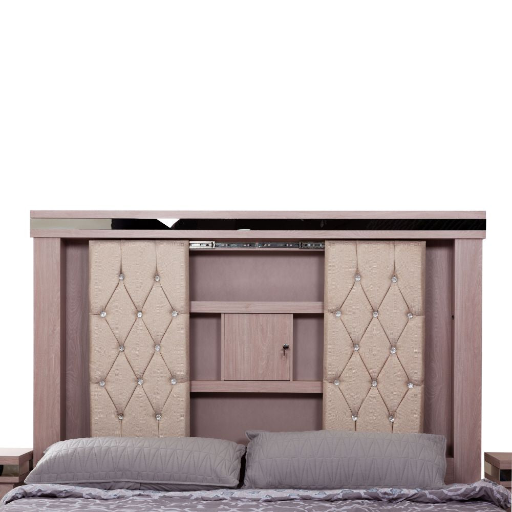 Recámara Completa King Size Coral 6 Piezas con Espejo 1000023211