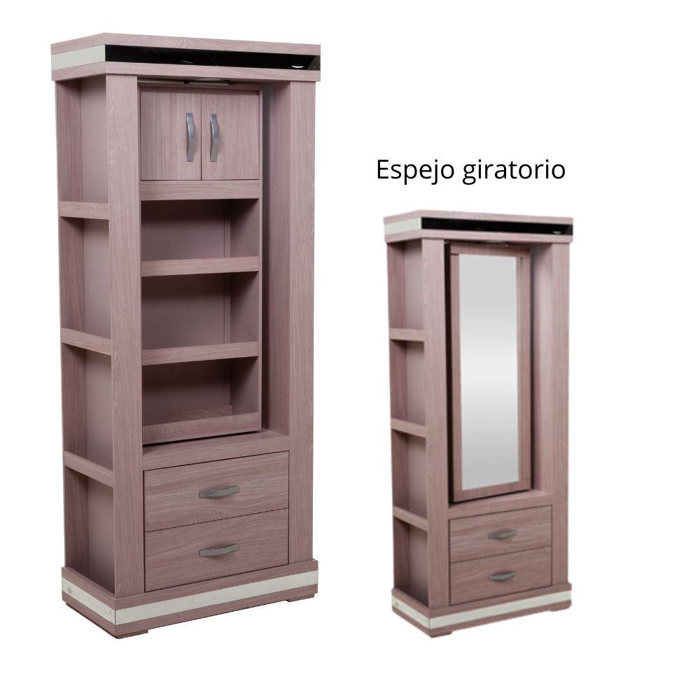 Recámara Completa King Size Coral 6 Piezas con Espejo 1000023211
