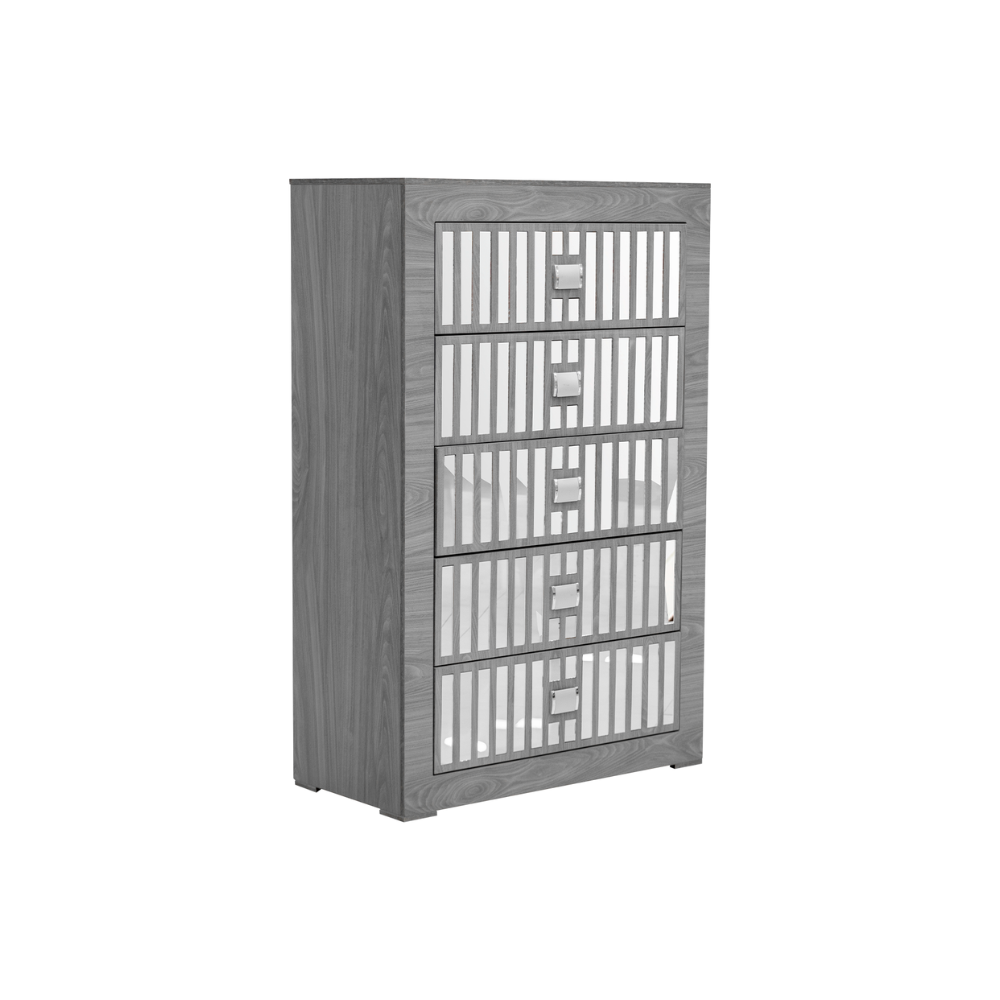 Recámara Completa King Size Ihsan 5 piezas Color Gris 1000023235
