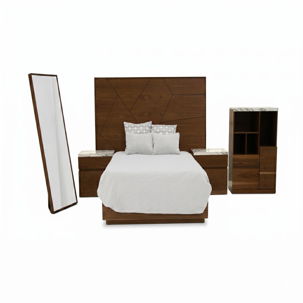 Recamara Completa King Size Huxley 5 piezas 1000023654