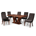 Antecomedor 6 Sillas Mackenzie Color Café 1000024018
