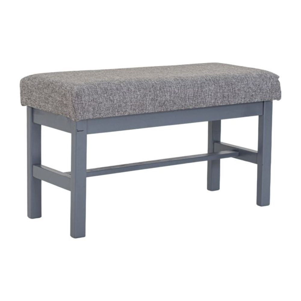 Antecomedor Diagonal 4 Sillas Y 1 Banca Tapizado Colo Gris 1000024043G