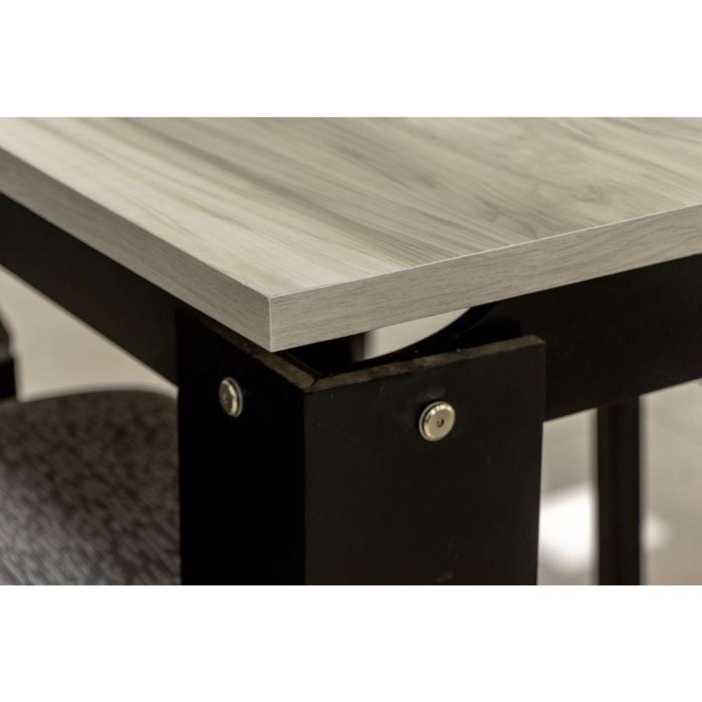 Antecomedor 6 Sillas Tapizadas Gisela Color Gris 1000024135