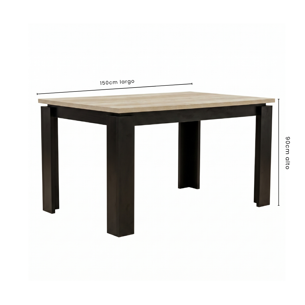 Antecomedor 6 Sillas Tapizadas Gisela Color Gris 1000024135