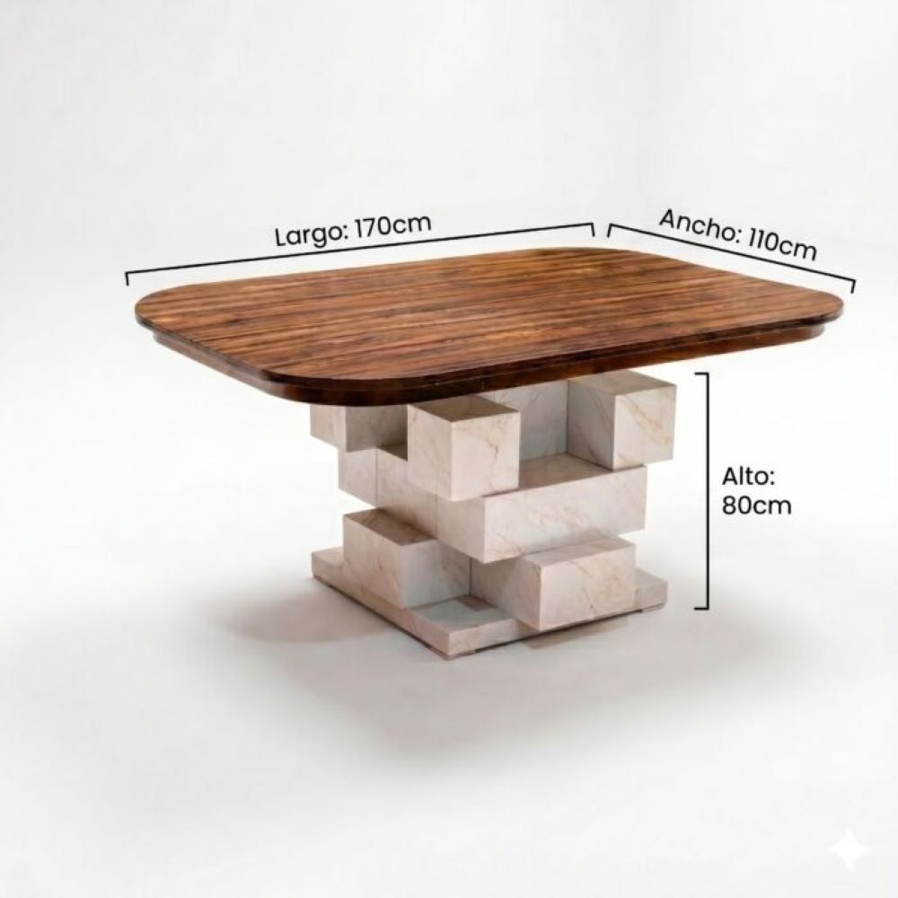 Antecomedor Rectangular 4 Sillas Dragon Color Beige 1000024155