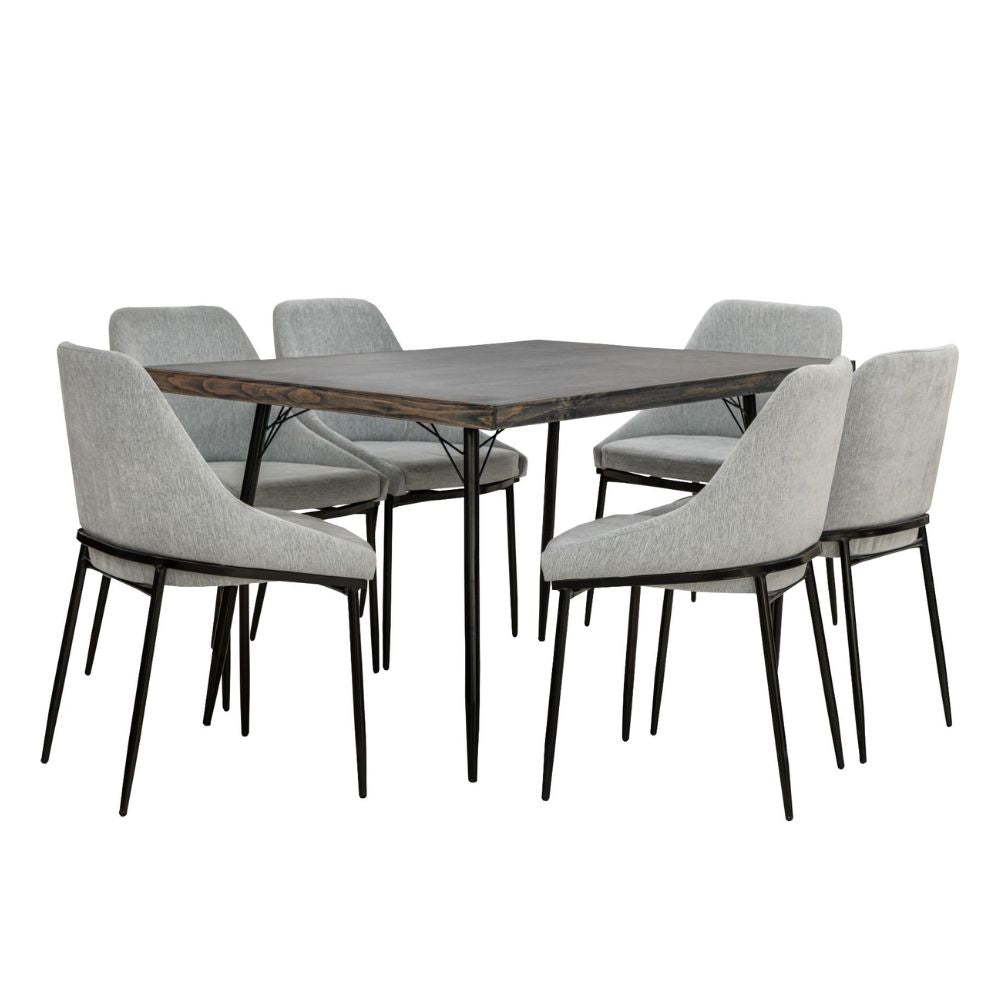 Antecomedor de 6 sillas Tebas Color Gris 1000024189