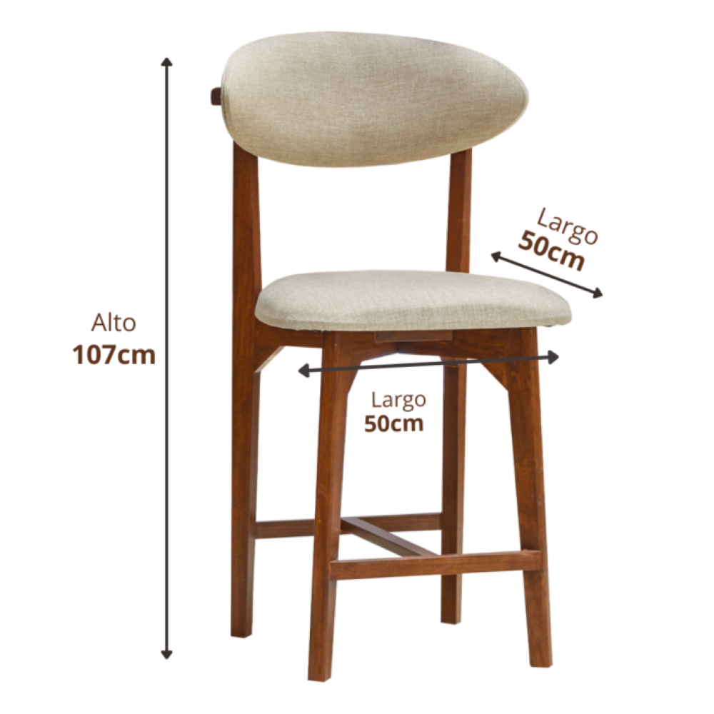 Antecomedor 6 sillas Tapizadas Cubierta Cristal Boylis Color Beige 1000024191
