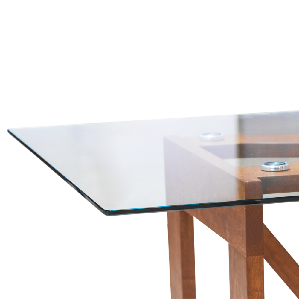Antecomedor 6 sillas Tapizadas Cubierta Cristal Boylis Color Beige 1000024191