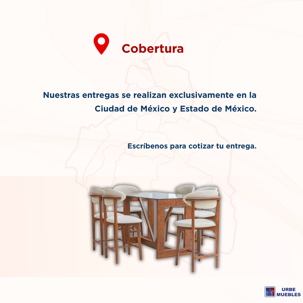 Comedor 6 sillas Tapizadas Cubierta Cristal Boylis Color Beige 1000024191