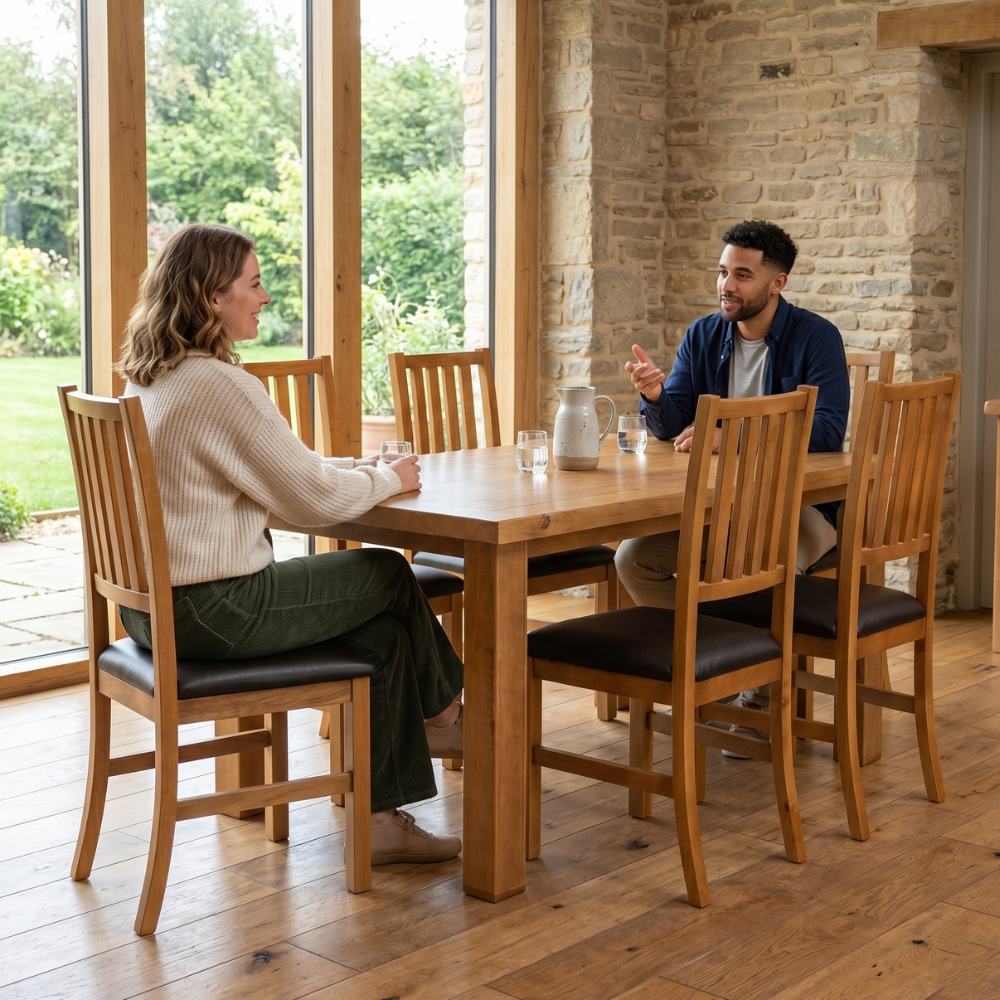 Antecomedor Bunbury 6 Sillas Natural Color Camel 1000024240
