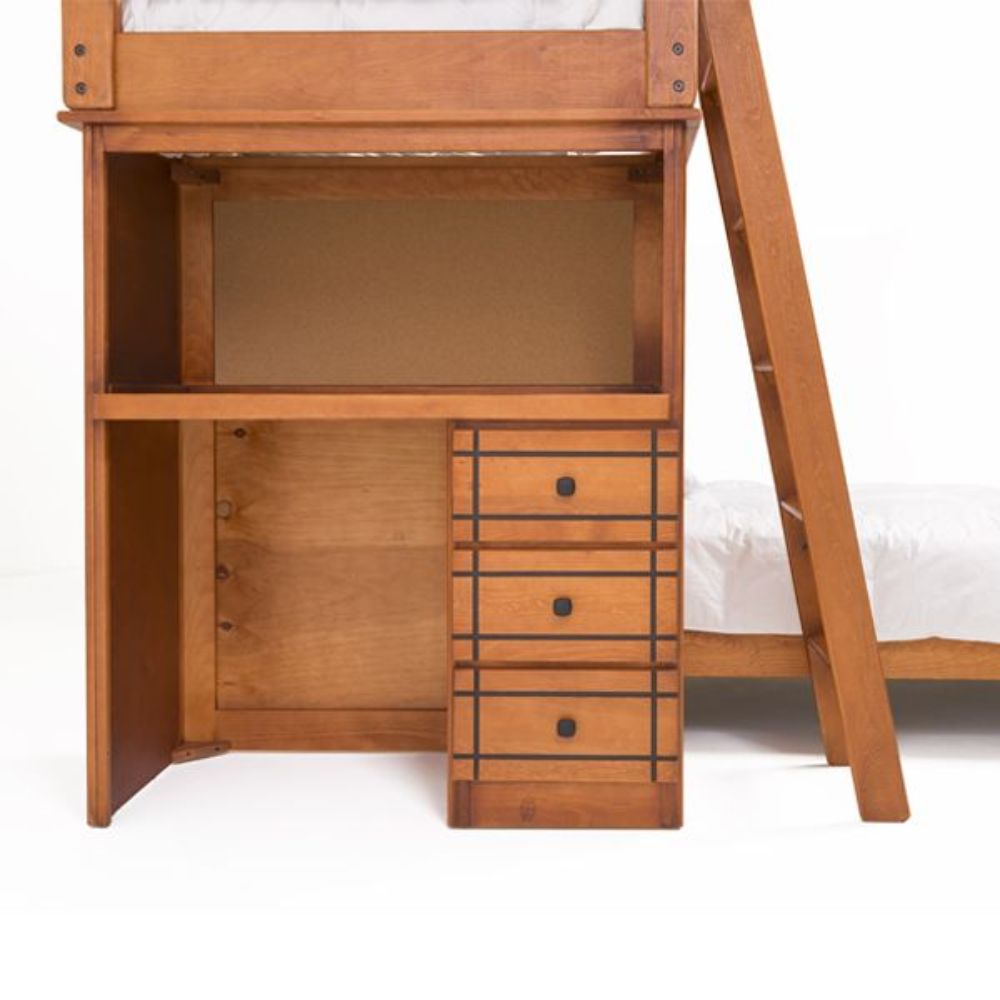Litera Infantil Individual Texas de Madera con Escritorio 1000012341