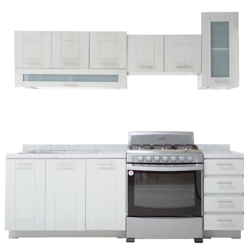 Cocina Integral Romana 2.40 m Color Gris 1000005874